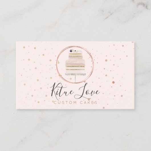 Gerahmter Blumengebäck Visitenkarte (Vorderseite)