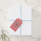 Gerahmter Brief an den Monogram Square Geschenkanhänger (Mit Garn)