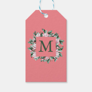 Gerahmter Brief an den Monogram Square Geschenkanhänger