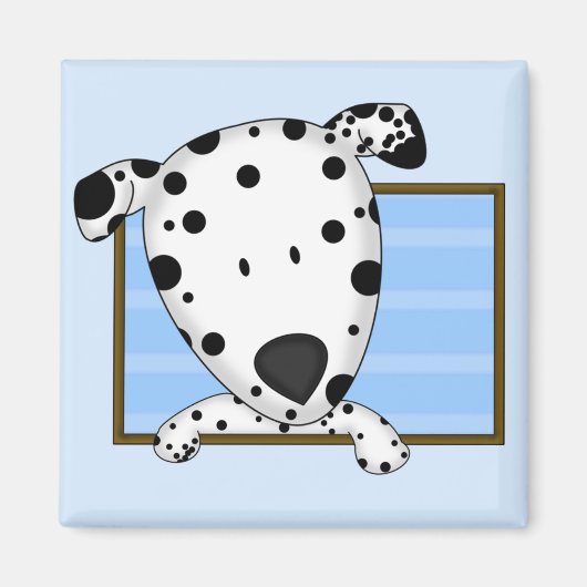 Gerahmter Cartoon Dalmatiner Magnet (Vorne)