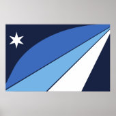 Gerahmter Druck mit der Flagge von Kolumbien, Sout Poster (Vorne)