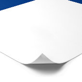 Gerahmter Druck mit finnischer Flagge Poster (Ecke)