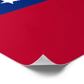 Gerahmter Druck mit Flag of Georgia, USA. Poster (Ecke)