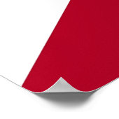 Gerahmter Druck mit Flag von Alabama, USA. Poster (Ecke)