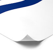 Gerahmter Druck mit Flag von Cincinnati City, USA. Poster (Ecke)