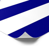 Gerahmter Druck mit griechischer Flagge Poster (Ecke)