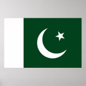 Gerahmter Druck mit pakistanischer Flagge Poster (Vorne)