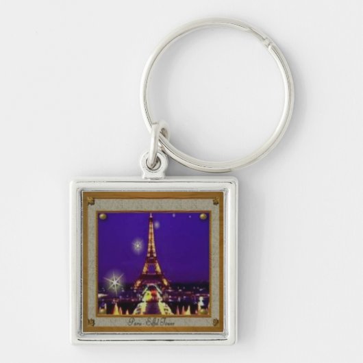 Gerahmter Eiffelturm Schlüsselanhänger (Vorne)