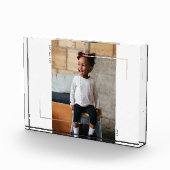 Gerahmter Foto-Block mit Goldfolie Fotoblock (Rechts)