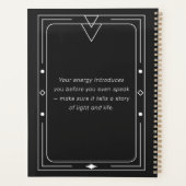 Gerahmter Himmelsstarry Crescent Moon Ernennung Planer (Rückseite)