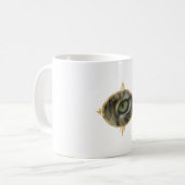 Gerahmter Iberischer Luchs Eye Kaffeetasse (Vorderseite Links)