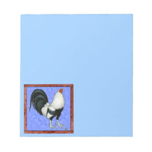 Gerahmter Kampfhahn Notizblock