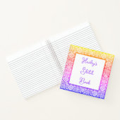 Gerahmter Name Sketchbook Notizblock (Innenseite)