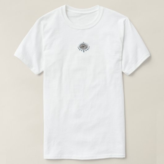 Gerahmter Nordgrauwal T-Shirt (Design vorne)