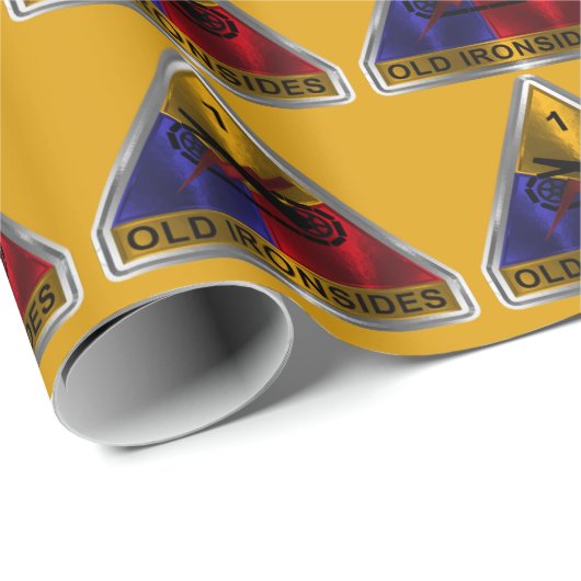 gerahmter Patch für die gepanzerte Division Geschenkpapier (Rolleneckpunkt)