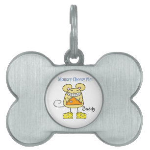 Gerahmter Pet-Tag Frogging Puppy Dog Mousey Cheesy Tiermarke