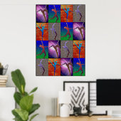 Gerahmter Tanzdruck Poster (Heimbüro)