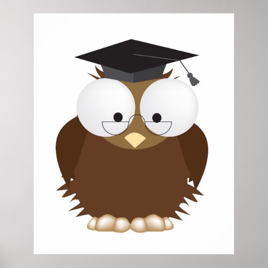 gerahmter Uhusdruck Poster (Vorne)