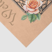 Gerahmter Vogelkäfig und Skriptdekoupage Seidenpapier (Detail)