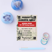 Gerahmter, weißer Marmor Flyer (Einzeln)