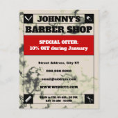 Gerahmter, weißer Marmor Flyer (Vorne)