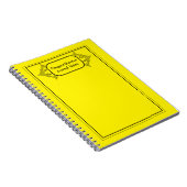 Gerahmtes Black Ornamental-Notebook Notizblock (Rechte Seite)