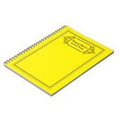 Gerahmtes Black Ornamental-Notebook Notizblock (Linke Seite)