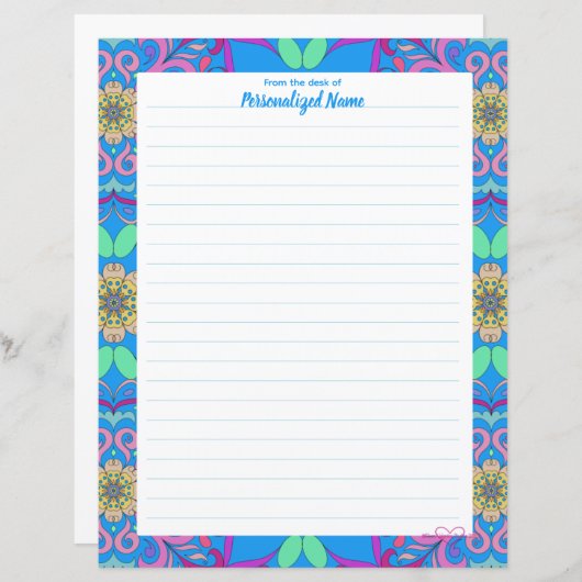 Gerahmtes Blatt aus Fiesta (Vorne/Hinten)