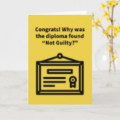 Gerahmtes Diplom - Abschluss Karte (Gelbe Blume)