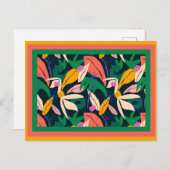 Gerahmtes, farbiges Blatt Postkarte (Vorne/Hinten)