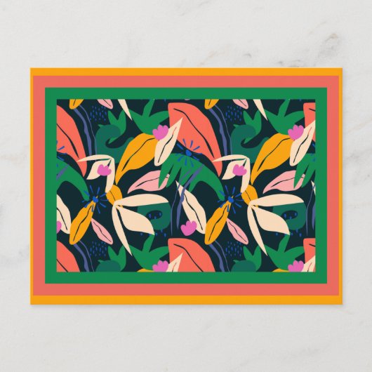 Gerahmtes, farbiges Blatt Postkarte (Vorderseite)