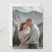 gerahmtes Foto Hochzeit Dankeskarte (Rückseite)