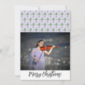 Gerahmtes Foto Lilac Violet Feiertagskarte (Vorderseite)