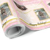 Gerahmtes Foto, monogramiert Geschenkpapier (Rolleneckpunkt)