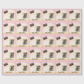 Gerahmtes Foto, monogramiert Geschenkpapier (Flach)