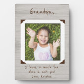 Gerahmtes Foto Plaque für Oma / Opa Fotoplatte (Vorderseite)