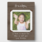 Gerahmtes Foto Plaque für Oma / Opa Fotoplatte (Vorderseite)