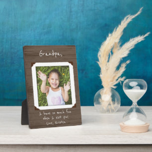 Gerahmtes Foto Plaque für Oma / Opa Fotoplatte