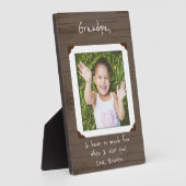 Gerahmtes Foto Plaque für Oma / Opa Fotoplatte (Seite)