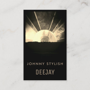 Gerahmtes Fotobildabdeckungs-VinylVintage Kunst Visitenkarte