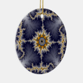 Gerahmtes Fraktal Keramik Ornament (Rechts)