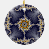 Gerahmtes Fraktal Keramik Ornament (Hinten)