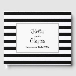 Gerahmtes Gästebuch für Schwarz/Weiß