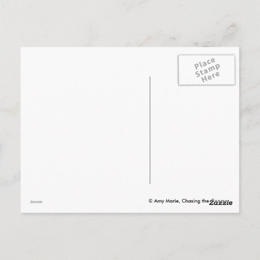 Gerahmtes Gebäude Postkarte (Rückseite)