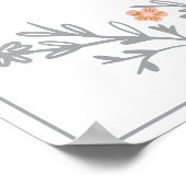 Gerahmtes Graue Fingerprint Tree Wedding Gästebuch (Ecke)