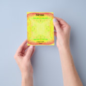 Gerahmtes, hellgelbes Menü (Gruppe)