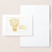 Gerahmtes Hörsystem und Blume Folienkarte (Anzeige)