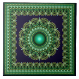 Gerahmtes kaleidoskopisches Fraktal Fliese