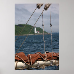 Gerahmtes Leuchtturm Poster