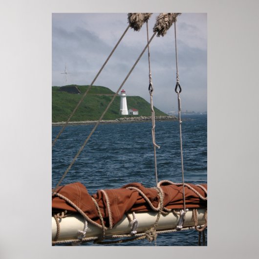 Gerahmtes Leuchtturm Poster (Vorne)